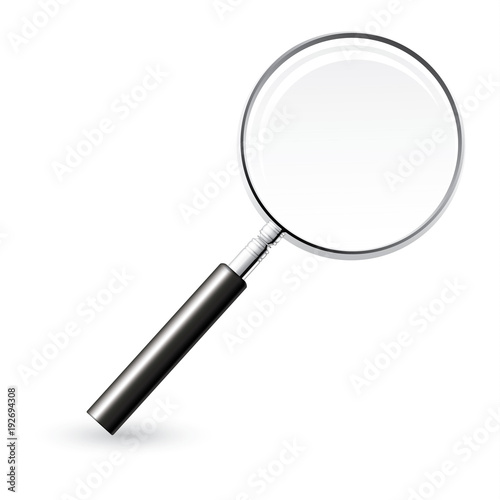 Realistic Magnifying Glass Vector