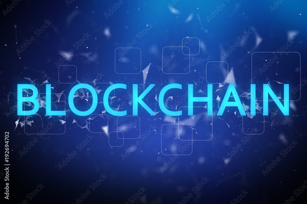Creative blockchain background