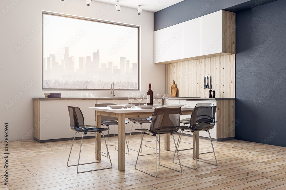Fototapeta premium Modern kitchen interior