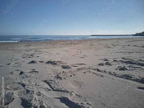 The beach of Rosolina Mare deserted. photo