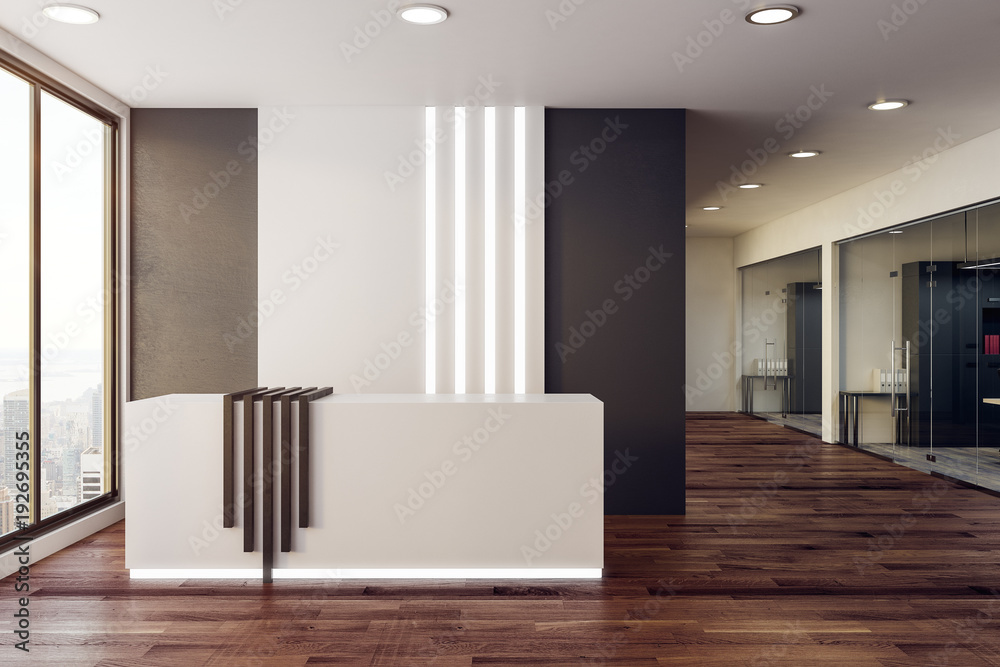 Fototapeta premium Contemporary reception desk