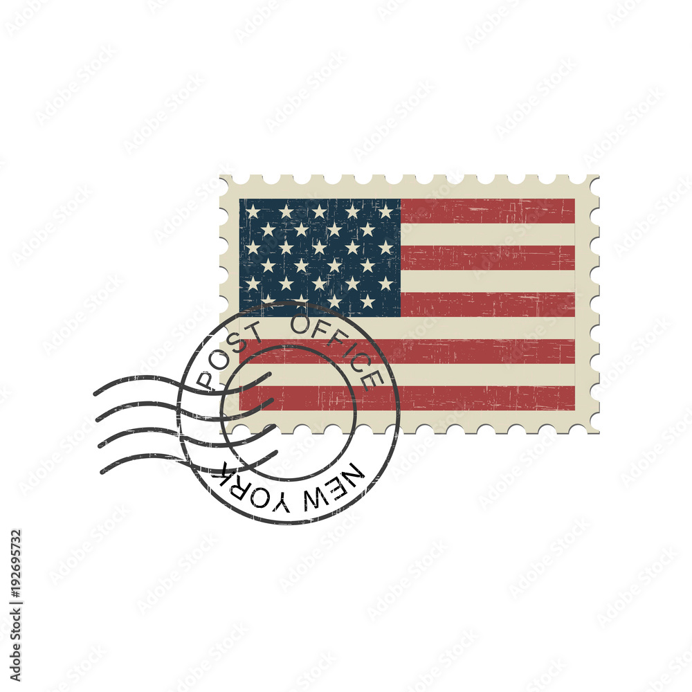 © sanchesnet1 - Postage stamp United States of America flag