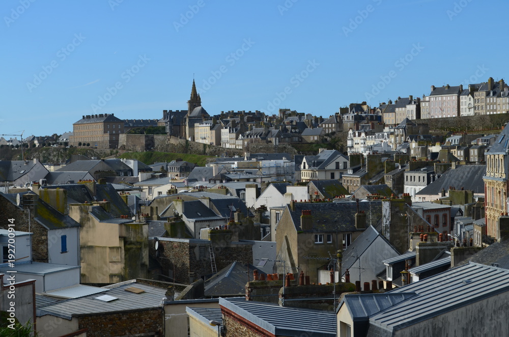 Fototapeta premium Les toits de Granville (La Manche - France)
