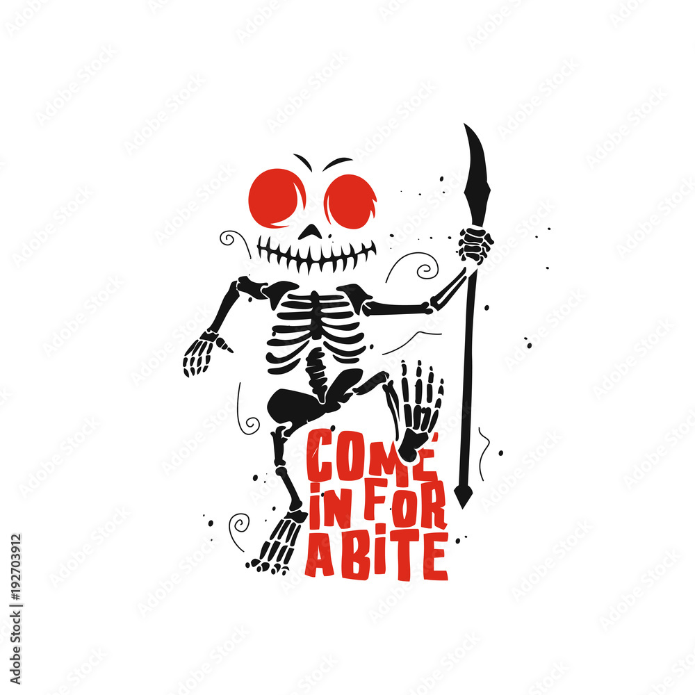 Fototapeta premium dancing devil cartoon vector illustration design.