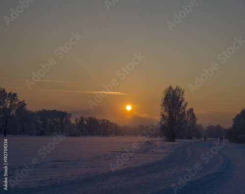 Cold winter sunset © Виктория Большагина