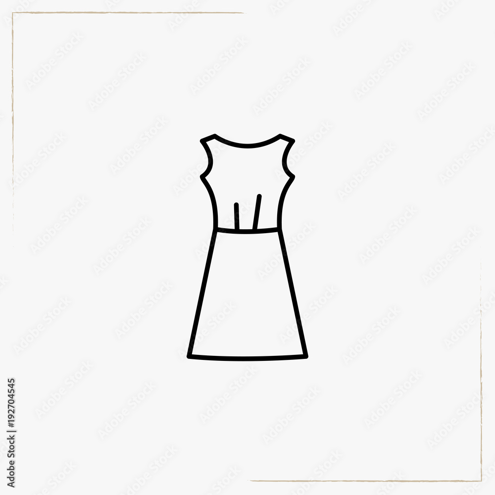 dress line icon dress line icon