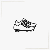 football boots line icon