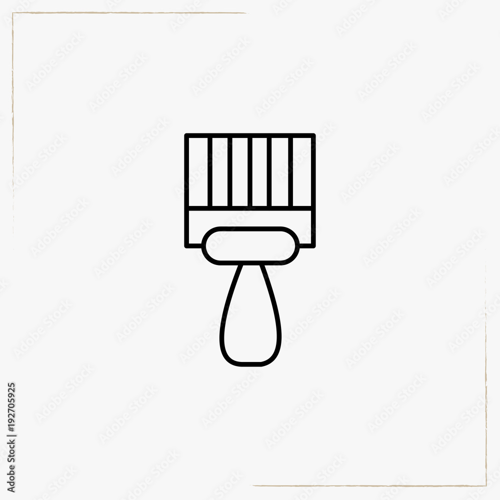 putty knife line icon putty knife line icon