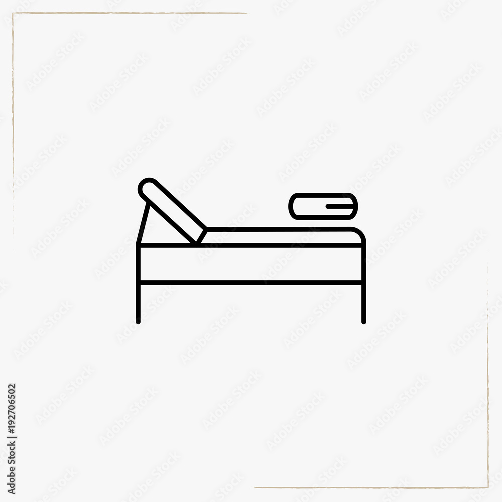 deck chair line icon deck chair line icon