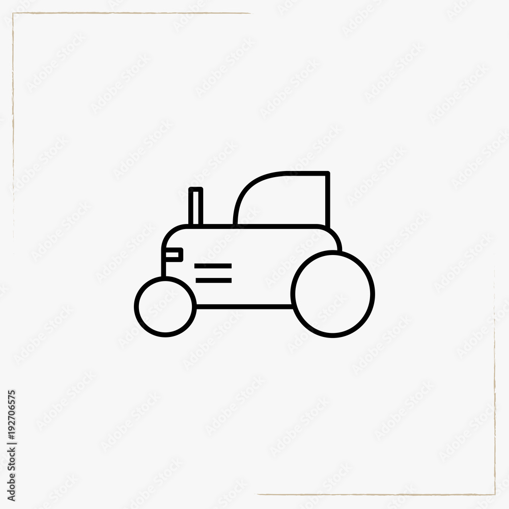 tractor line icon tractor line icon