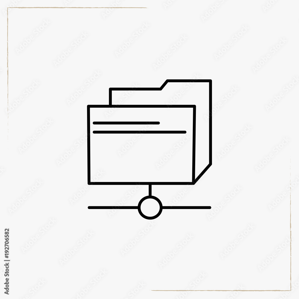 file storage line icon file storage line icon