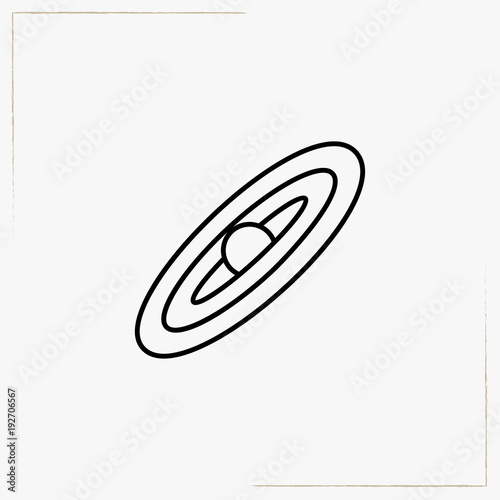 saturn line icon