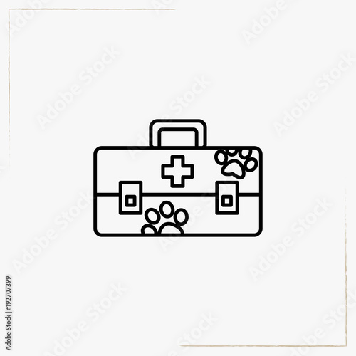 first-aid kit line icon