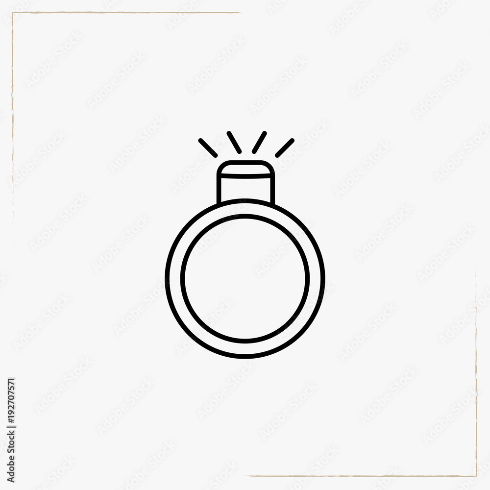 ring line icon ring line icon