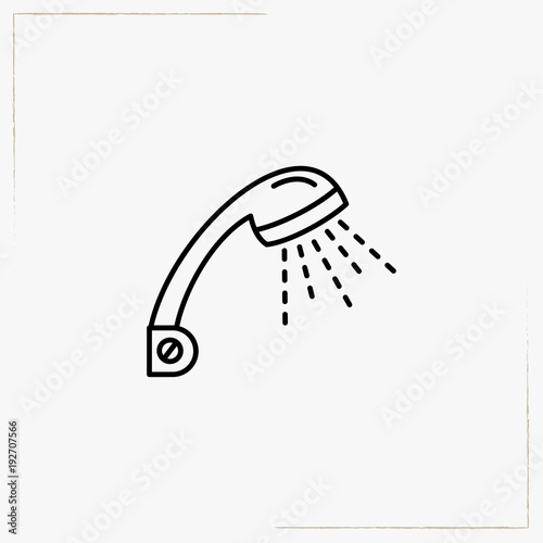 shower head line icon