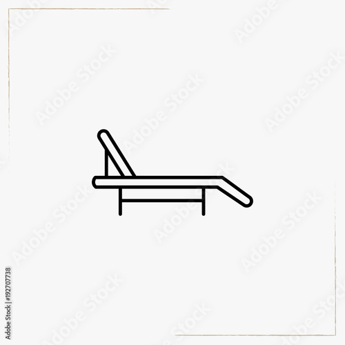 chaise line icon