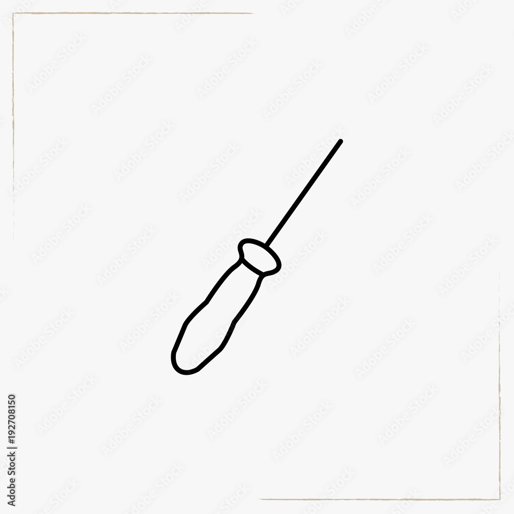 screwdriver line icon