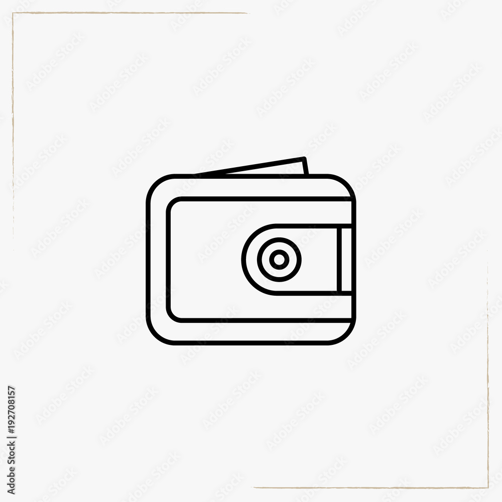 wallet line icon wallet line icon