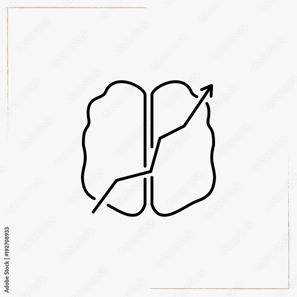 brain line icon brain line icon