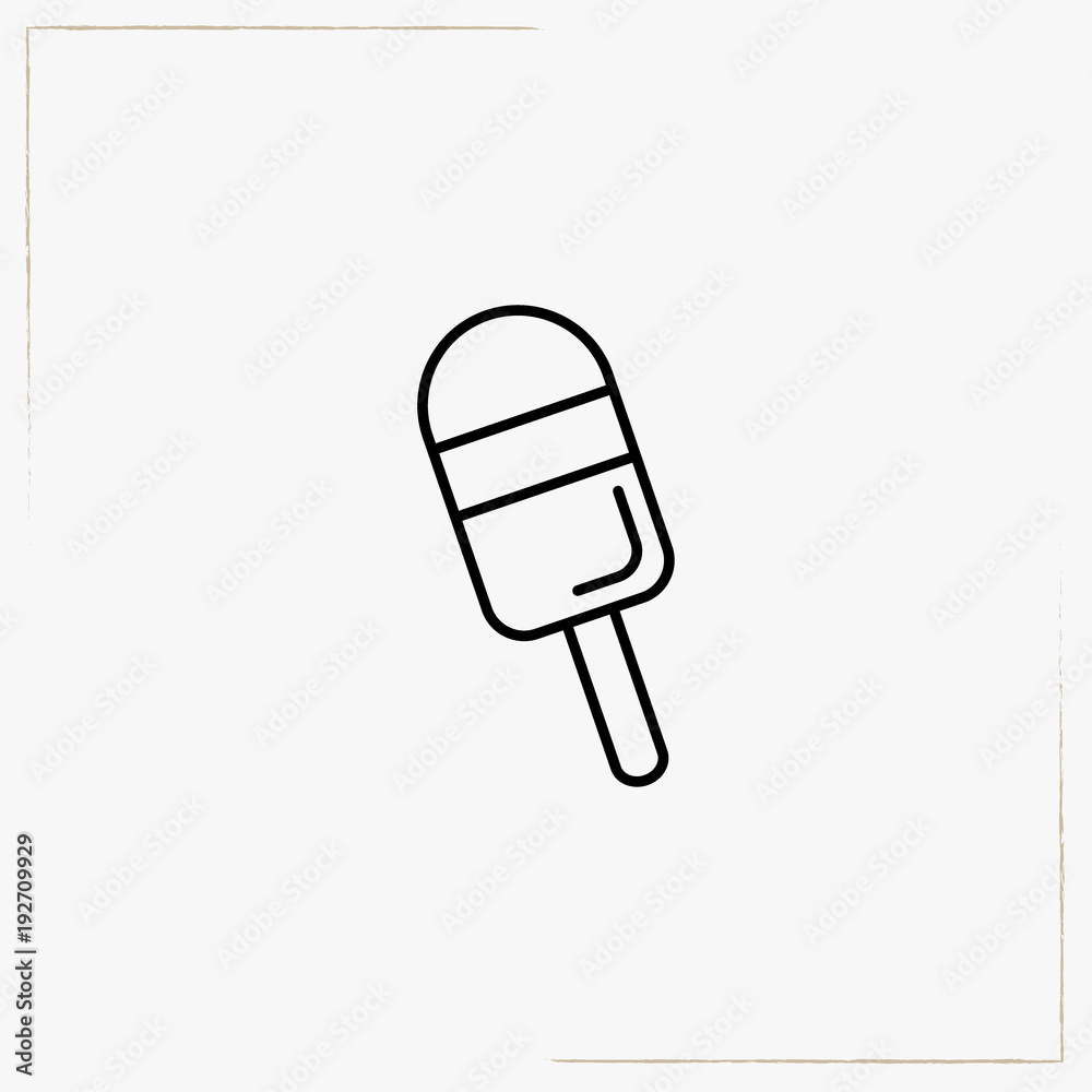 ice cream line icon ice cream line icon