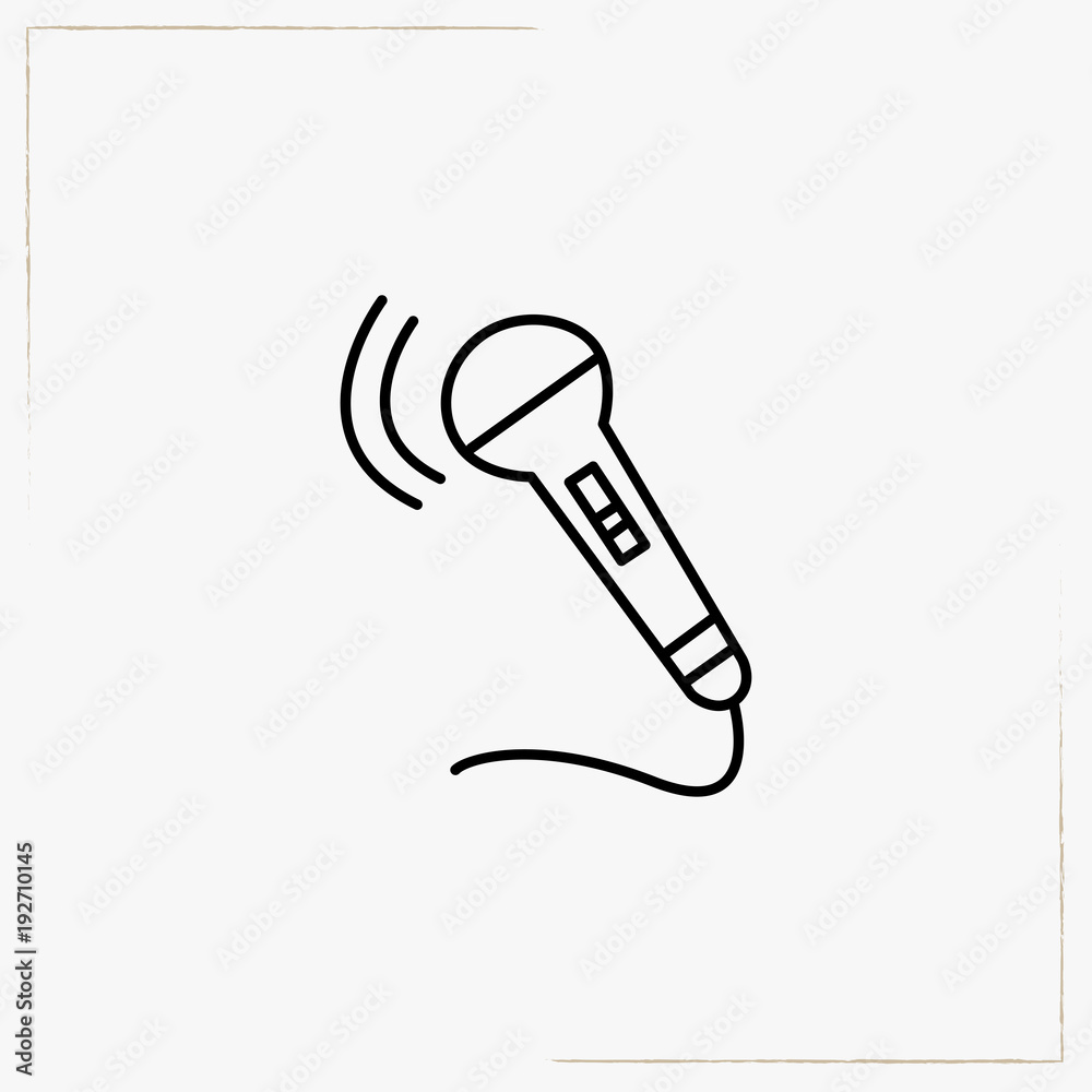 microphone line icon microphone line icon