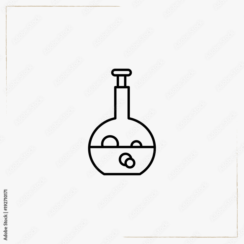 halloween flask line icon halloween flask line icon