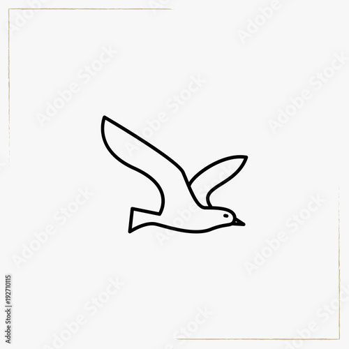 bird line icon