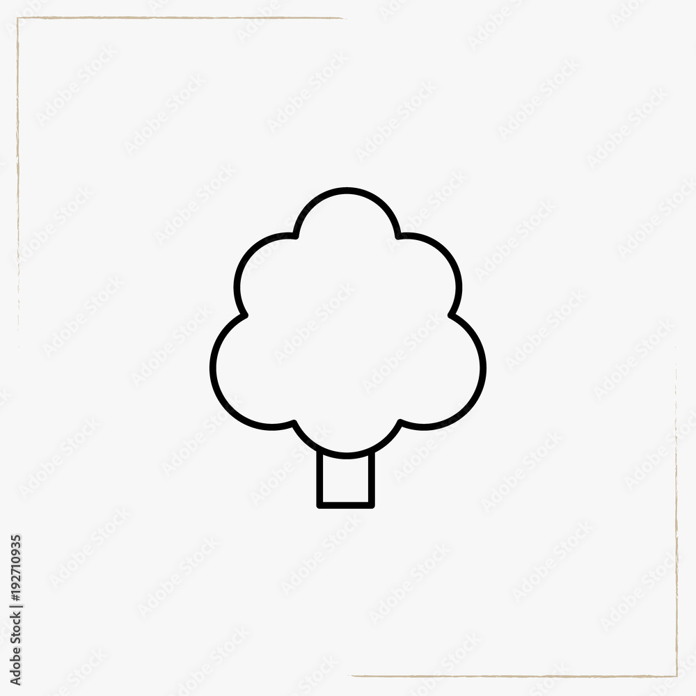 tree line icon tree line icon