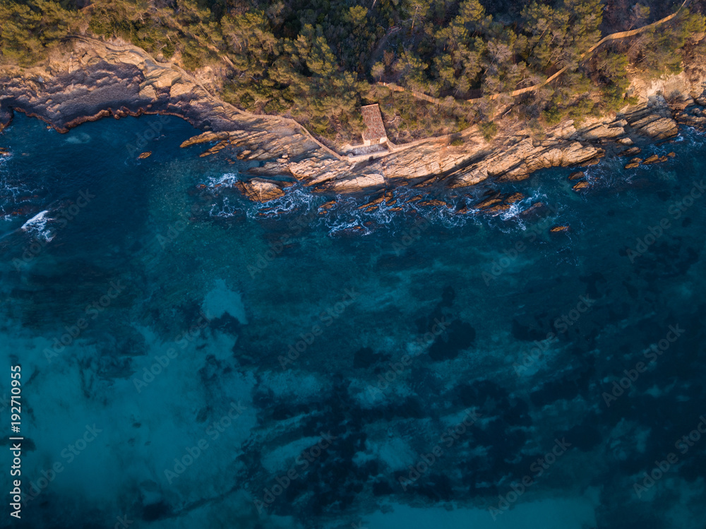 Coastline aerial shot