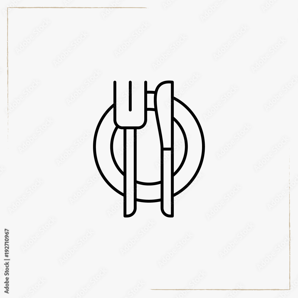 cutlery line icon cutlery line icon