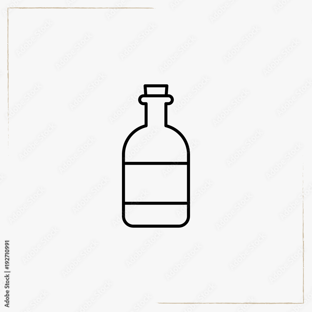 bottle line icon bottle line icon