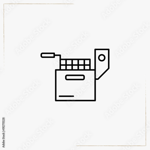 fryer line icon