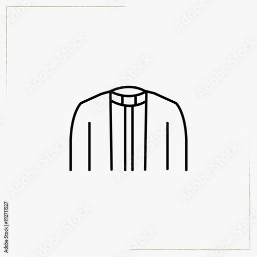 priest dress line icon