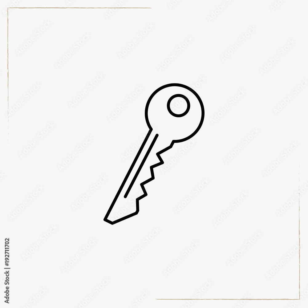 key line icon key line icon
