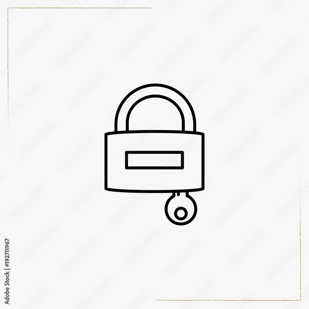 lock line icon lock line icon