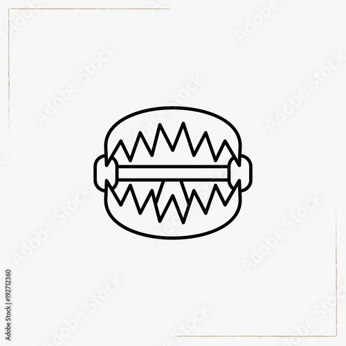 mantrap line icon