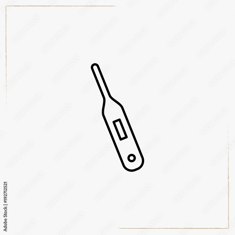medical thermometer line icon medical thermometer line icon