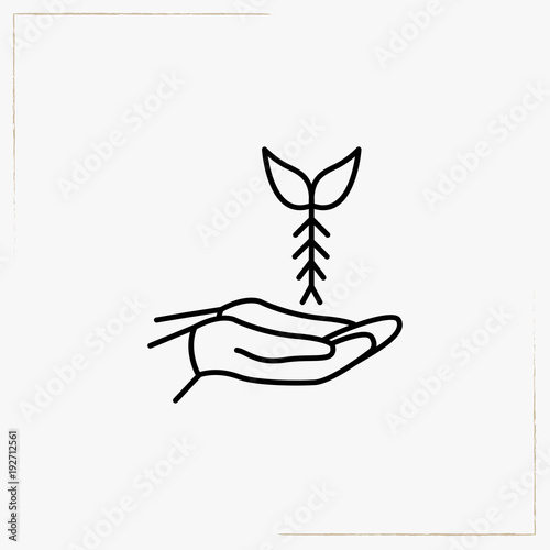 plant root line icon © Orkhan
