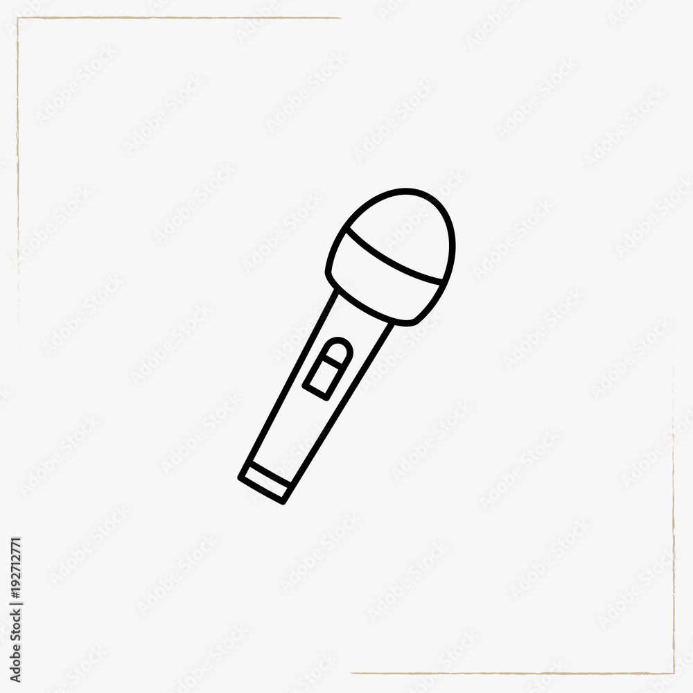 microphone line icon microphone line icon
