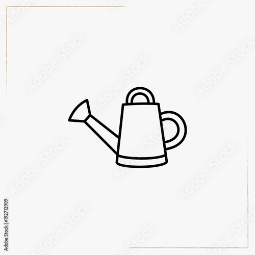 watering can line icon