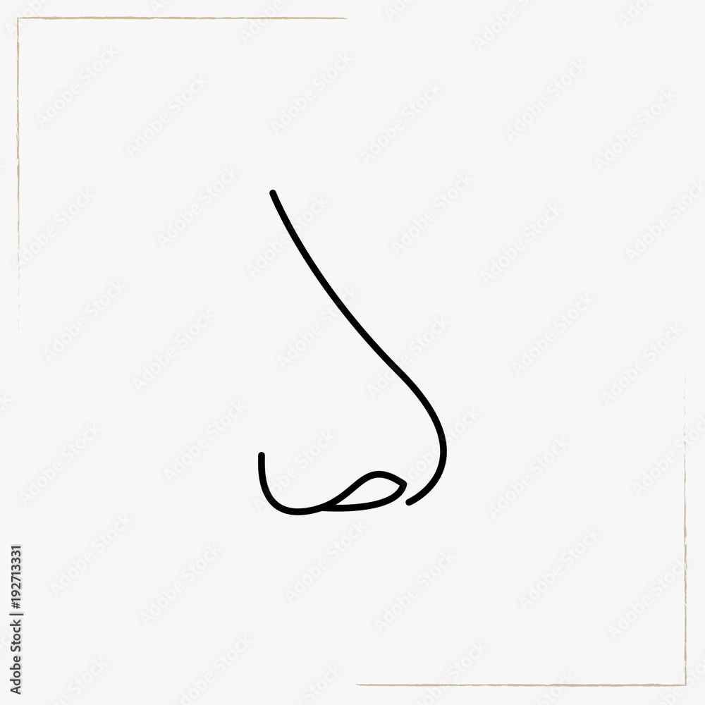 nose line icon