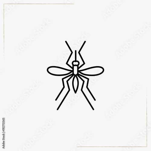 mosquito line icon