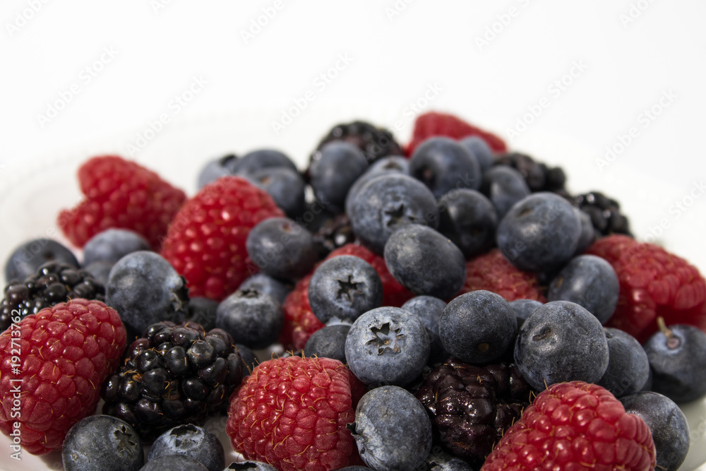 Berries composition, blackberries, rasberries and blueberries Berries composition, blackberries, rasberries and blueberries