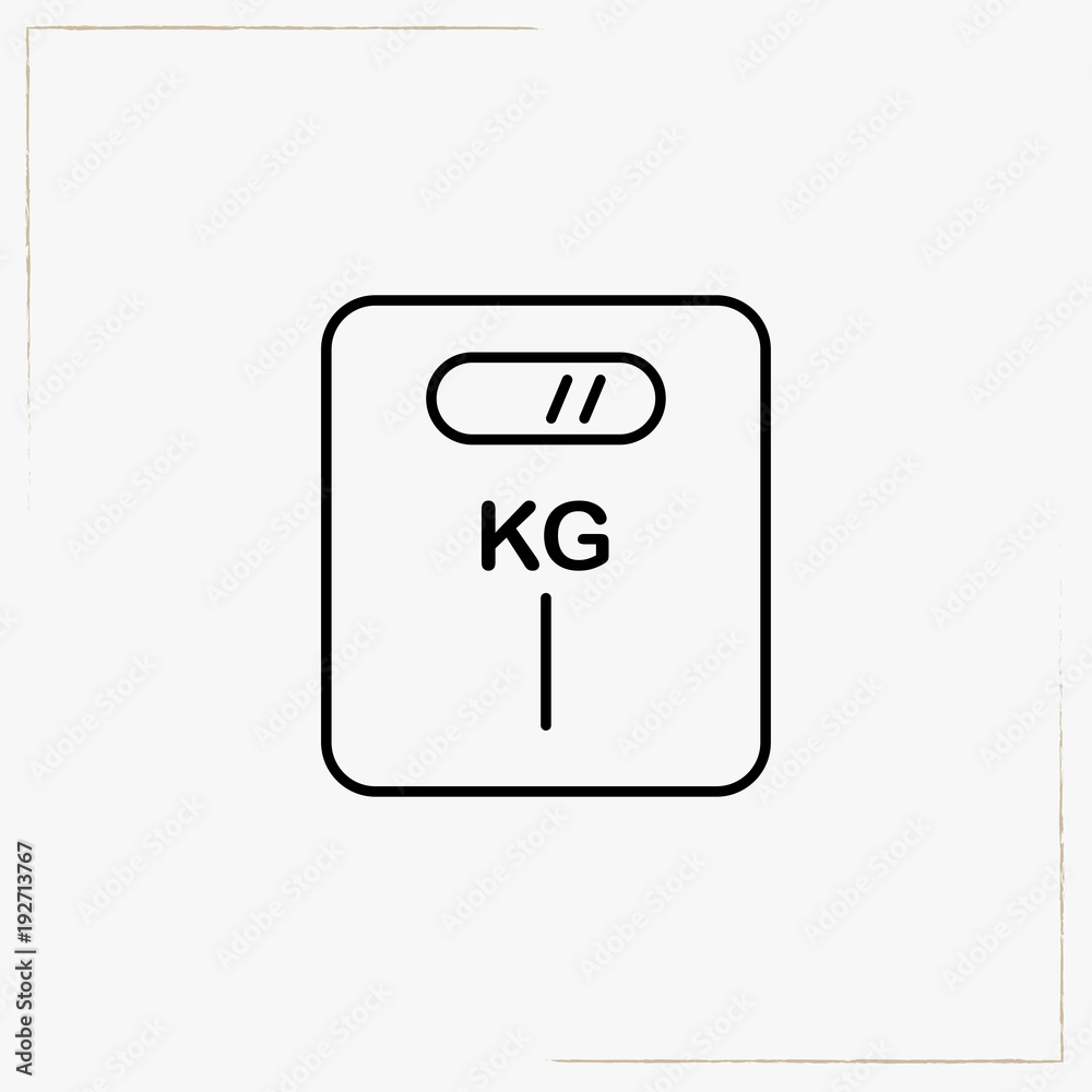 scale line icon scale line icon