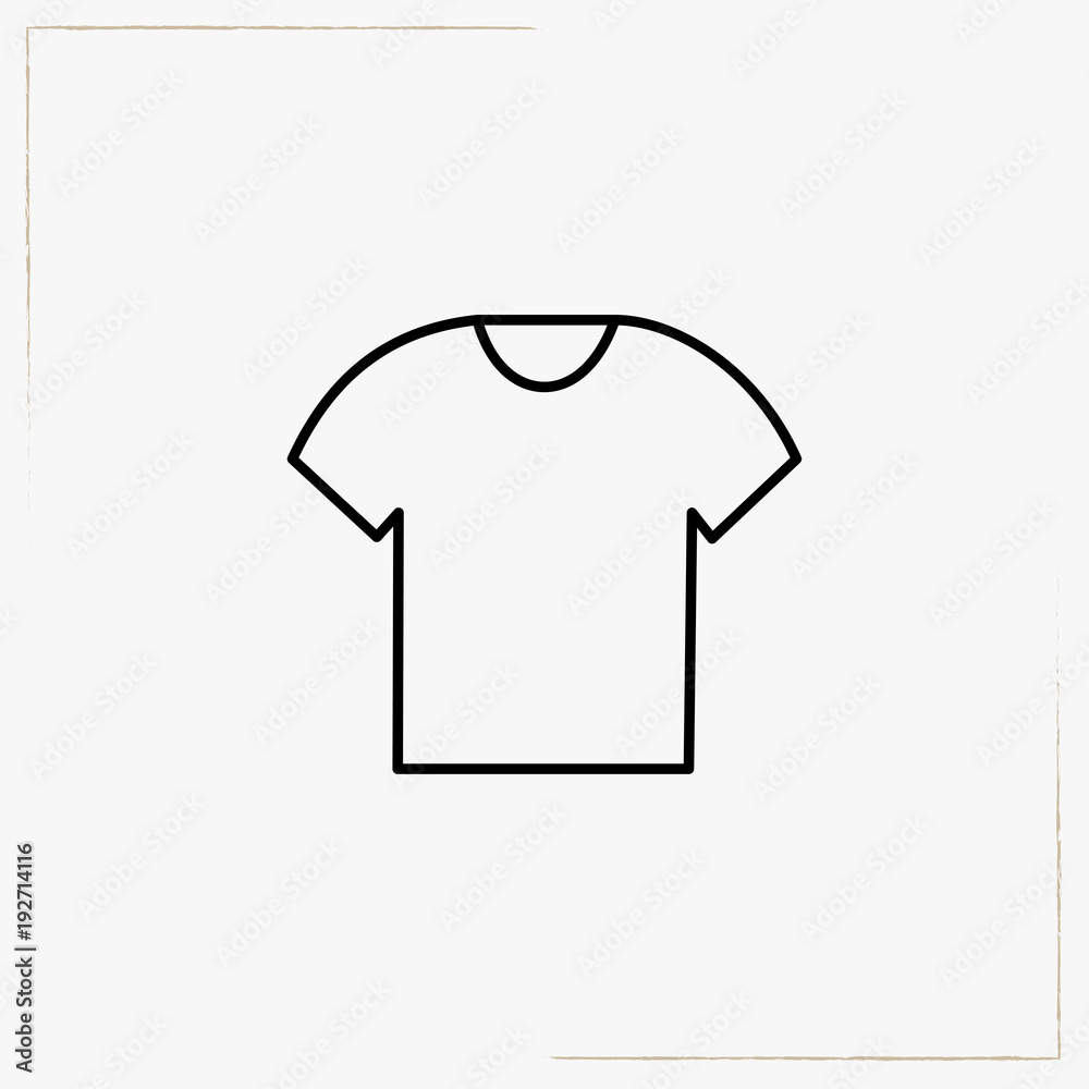 t shirt line icon