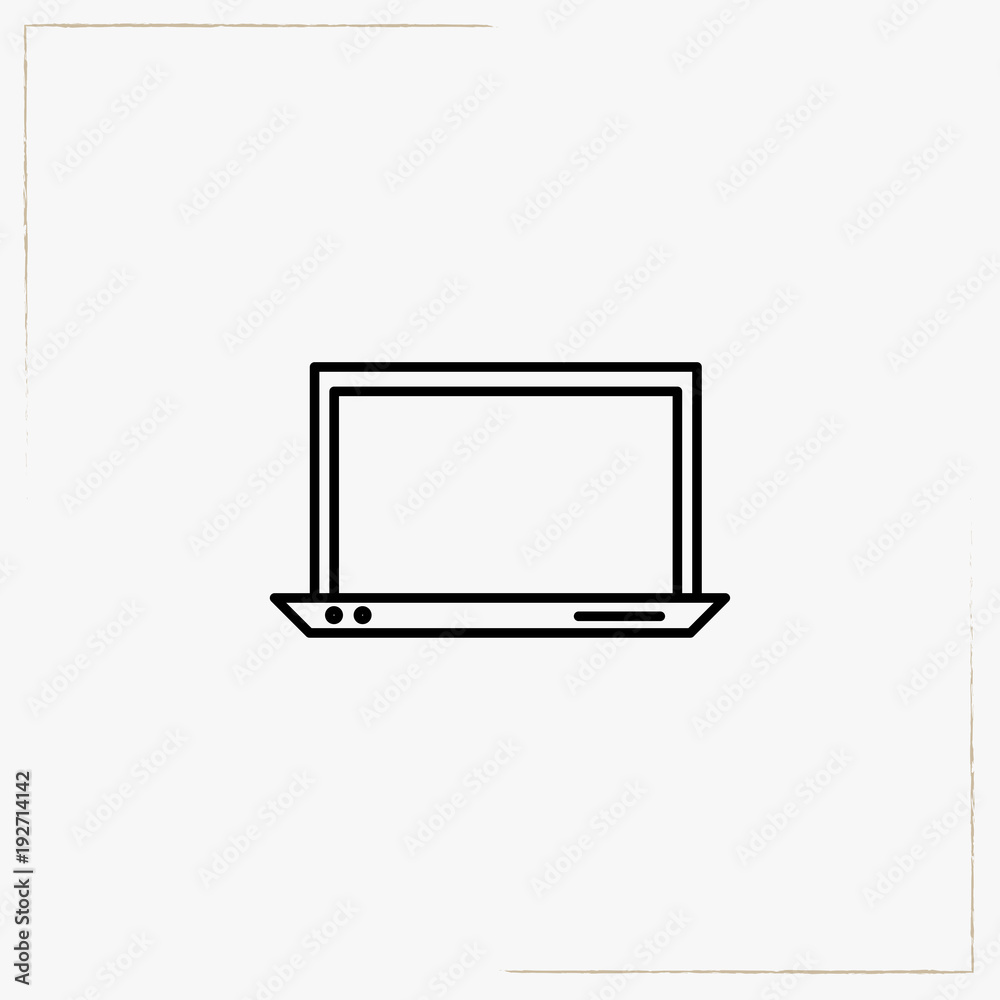 lap top line icon