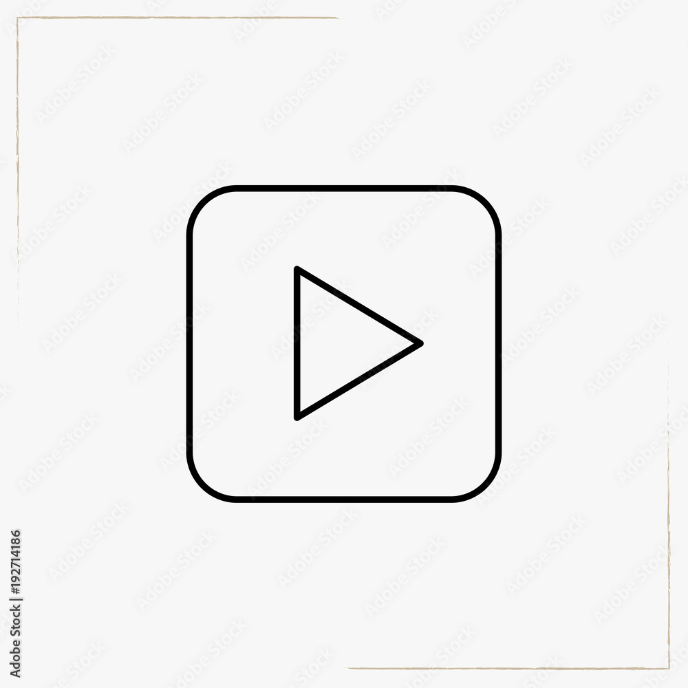 play line icon play line icon