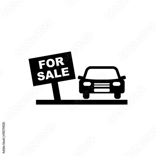 Car sale vector icon.