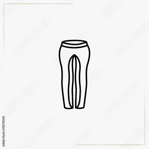 jockey uniform line icon