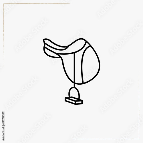 saddle line icon